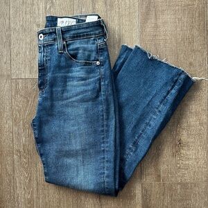 Ag Adriano Goldschmied Farrah High Rise Crop Bootcut Jeans